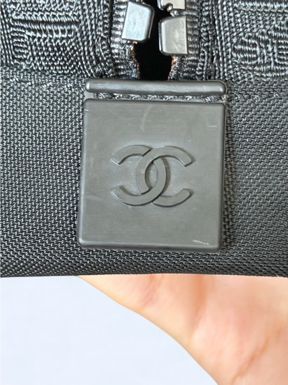 Vintage 2002 Chanel Sports Line Cosmetic Makeup Toiletry Travel Nylon Pouch Bag